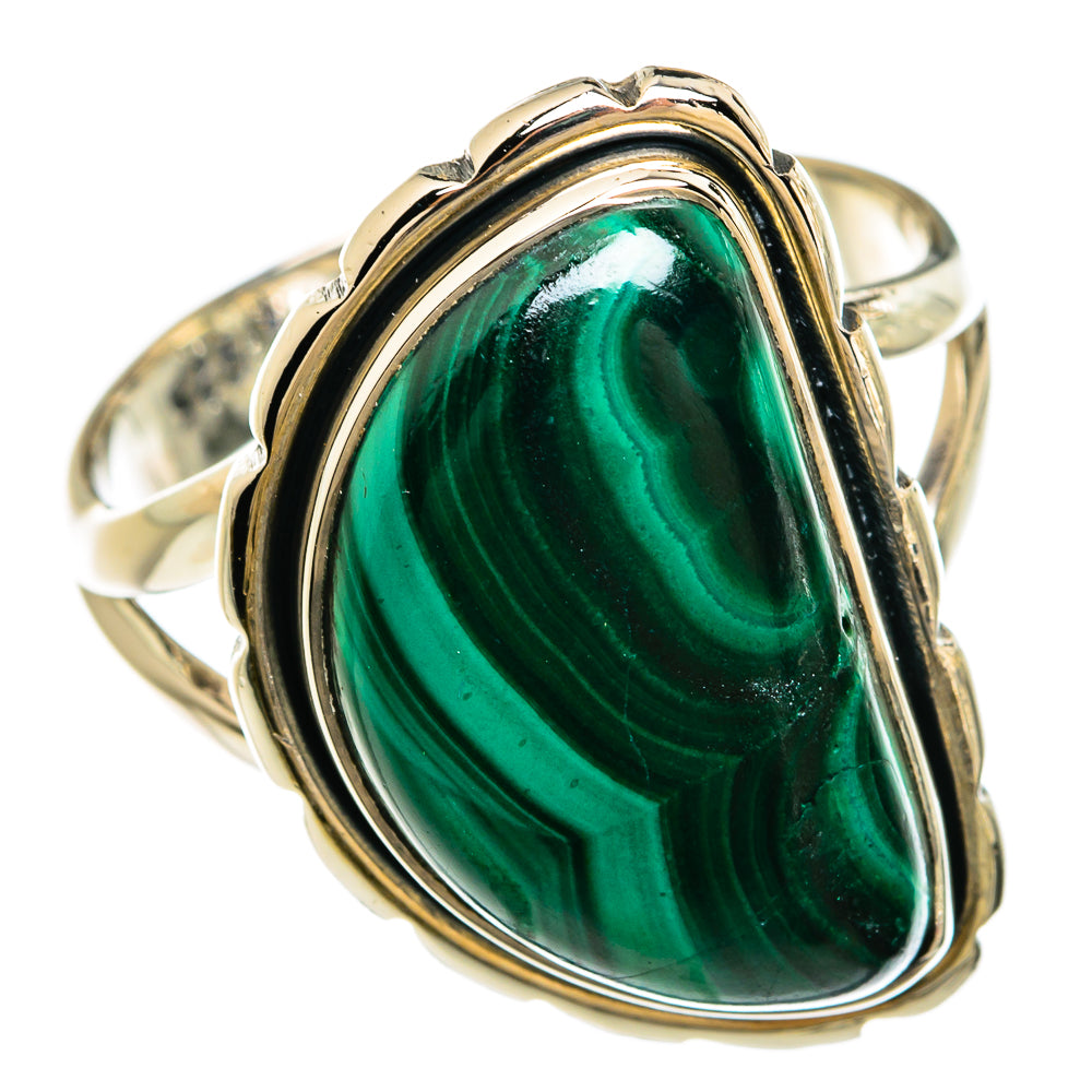 Malachite Rings handcrafted by Ana Silver Co - RING81247
