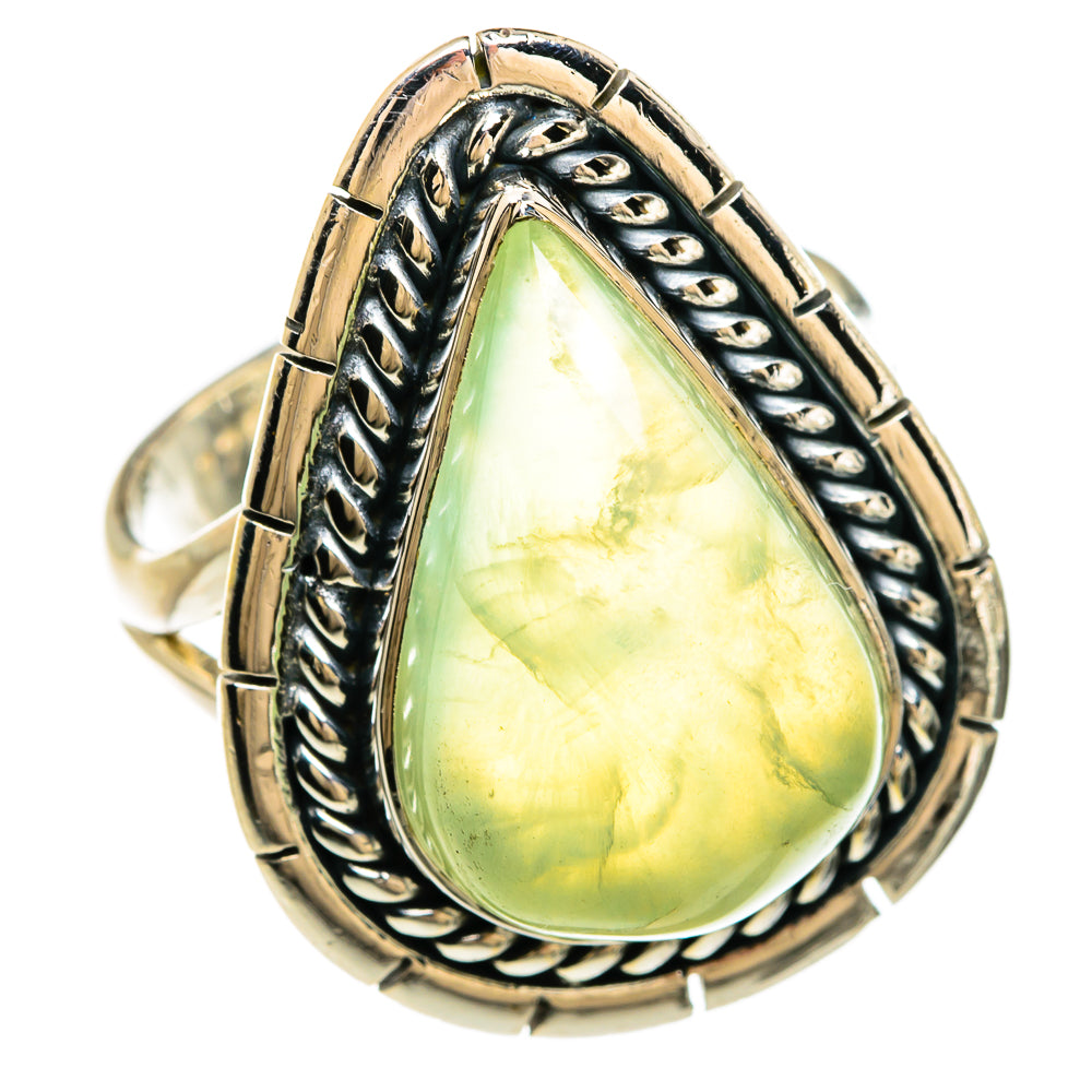 Prehnite Rings handcrafted by Ana Silver Co - RING81250