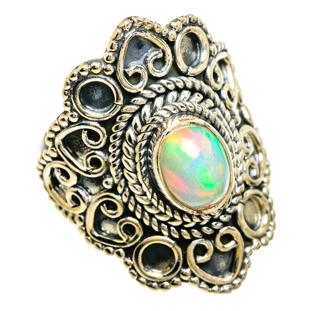 Ethiopian Opal Rings handcrafted by Ana Silver Co - RING81266