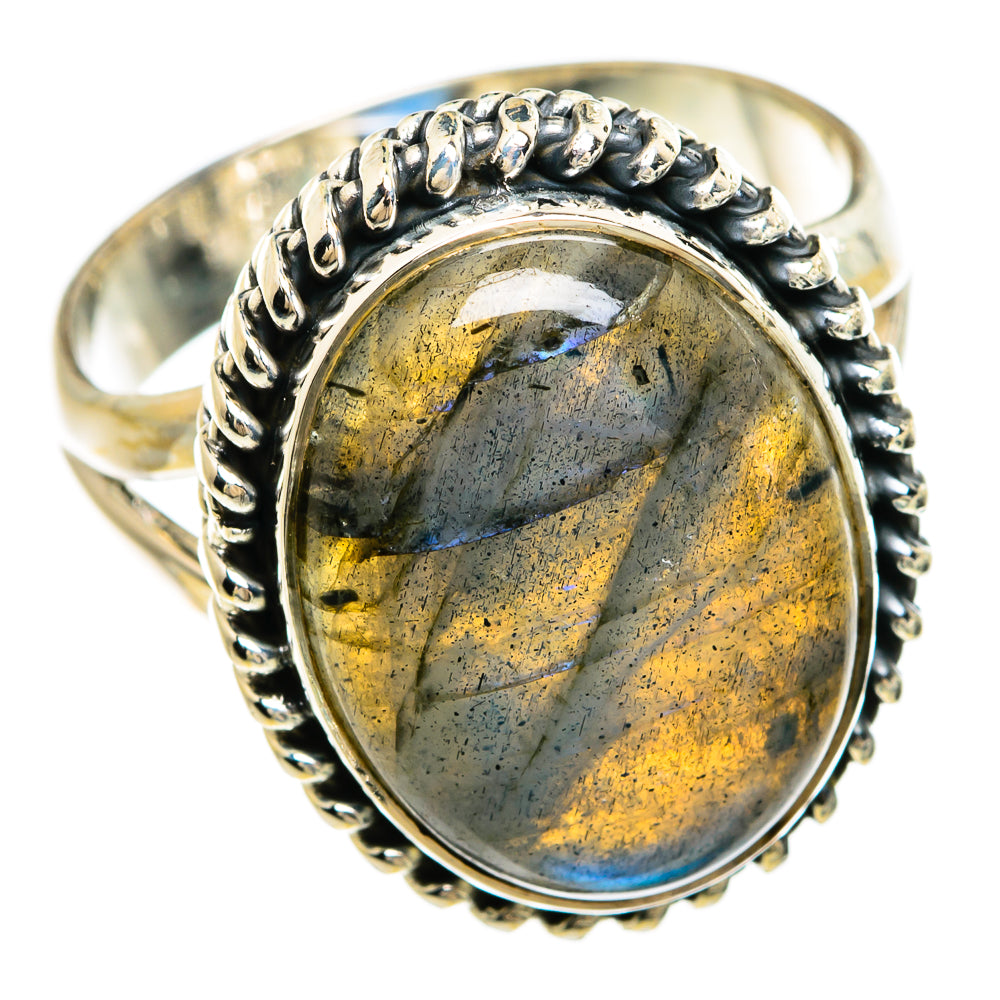 Labradorite Rings handcrafted by Ana Silver Co - RING81301