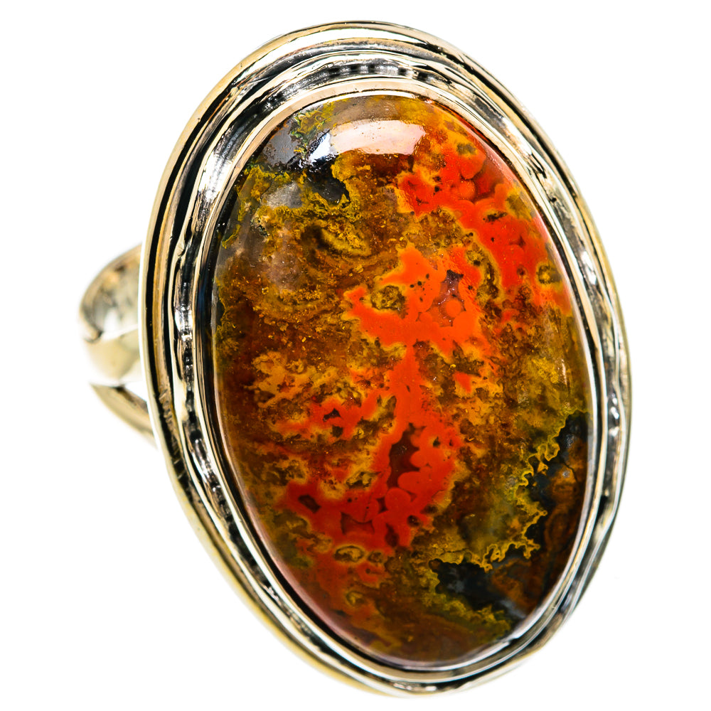 Moroccan Agate Rings handcrafted by Ana Silver Co - RING81312