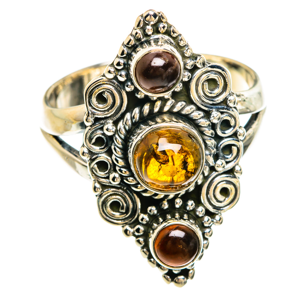 Baltic Amber Rings handcrafted by Ana Silver Co - RING81316
