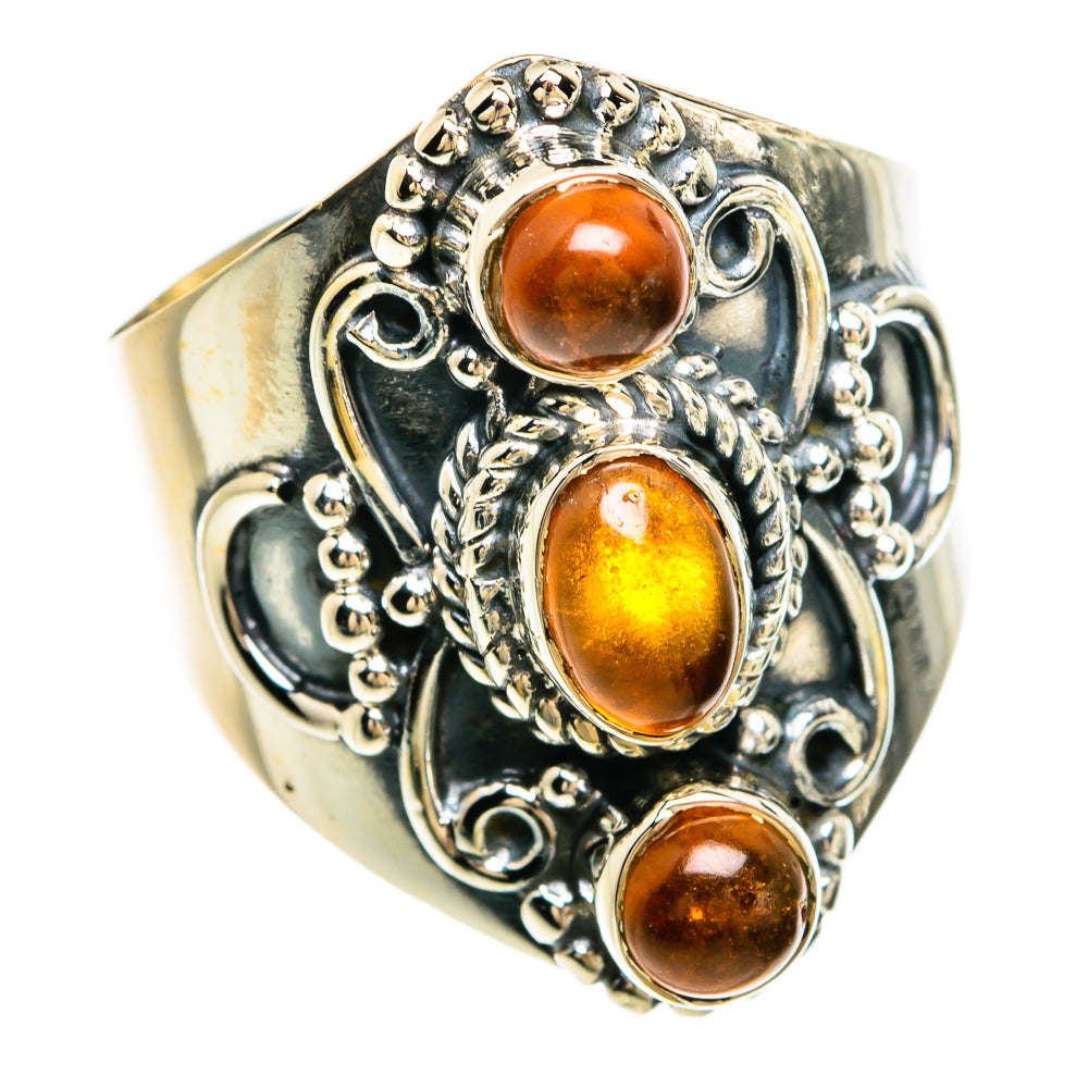 Baltic Amber Rings handcrafted by Ana Silver Co - RING81317