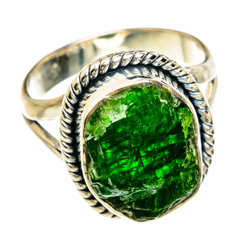 Chrome Diopside Rings handcrafted by Ana Silver Co - RING81344