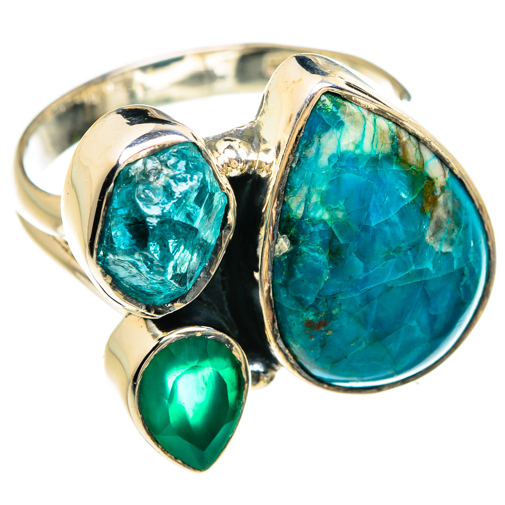 Chrysocolla Rings handcrafted by Ana Silver Co - RING81367