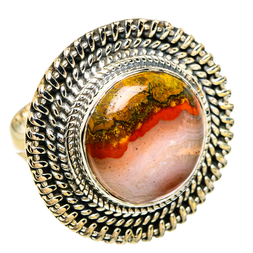 Moroccan Agate Rings handcrafted by Ana Silver Co - RING81381