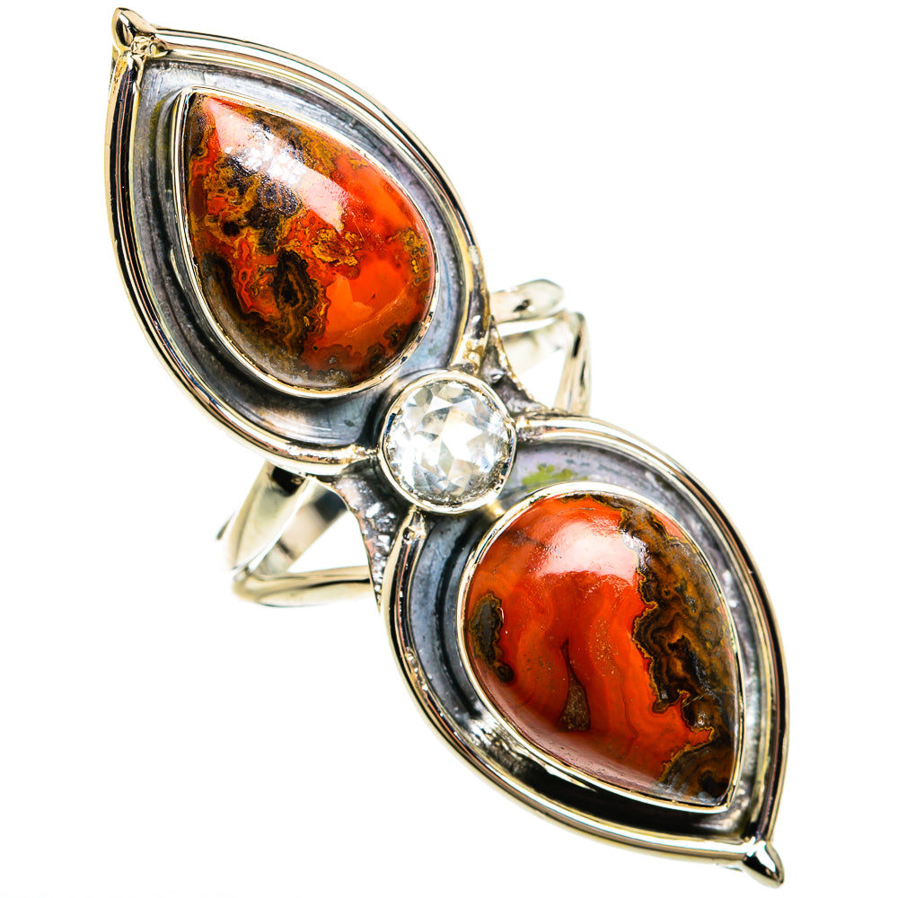 Moroccan Agate Rings handcrafted by Ana Silver Co - RING81386