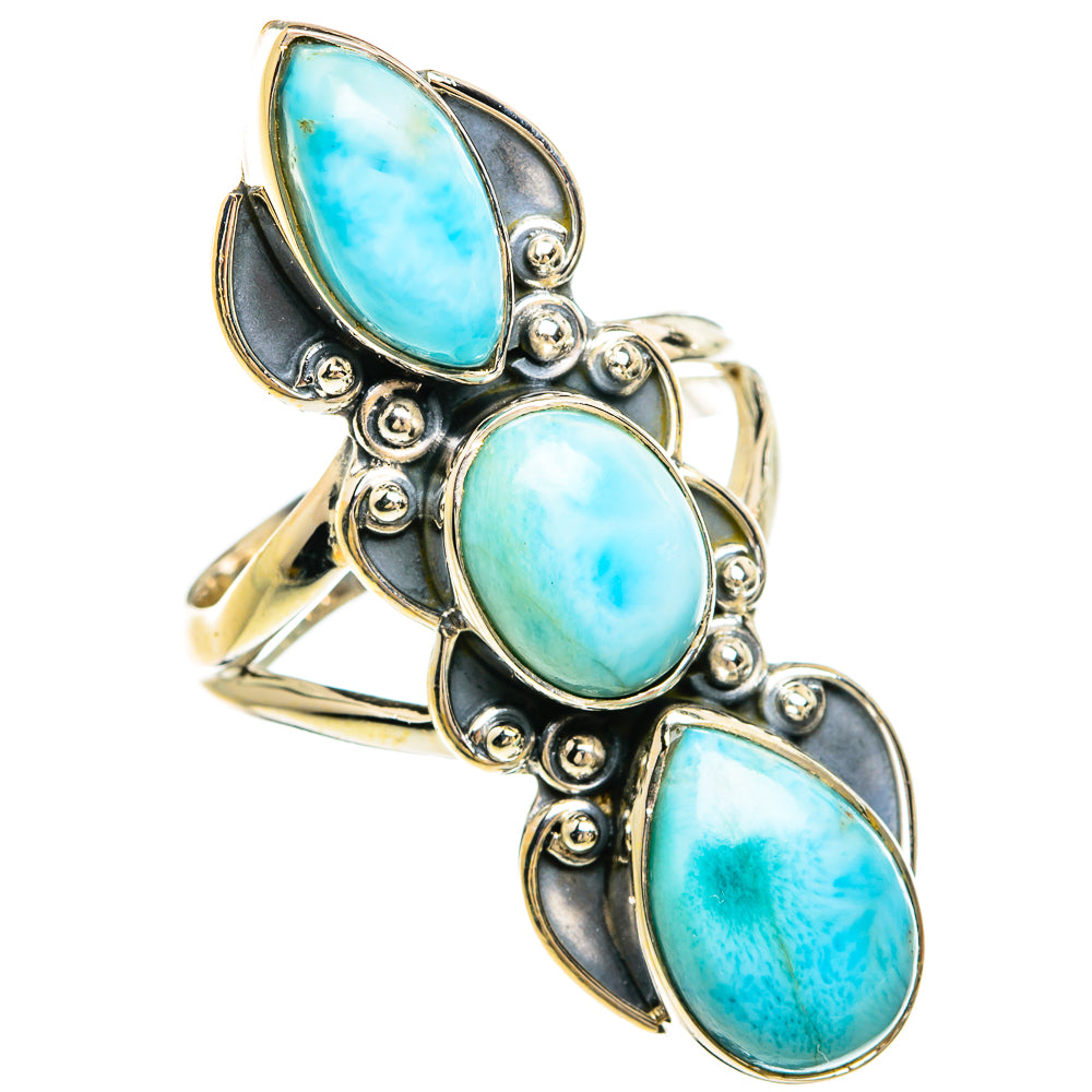 Larimar Rings handcrafted by Ana Silver Co - RING81408