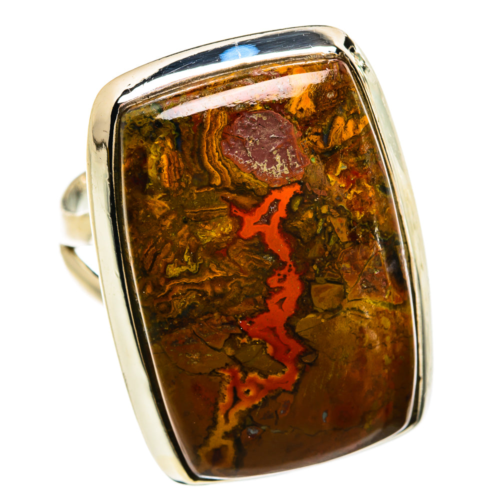 Moroccan Agate Rings handcrafted by Ana Silver Co - RING81413