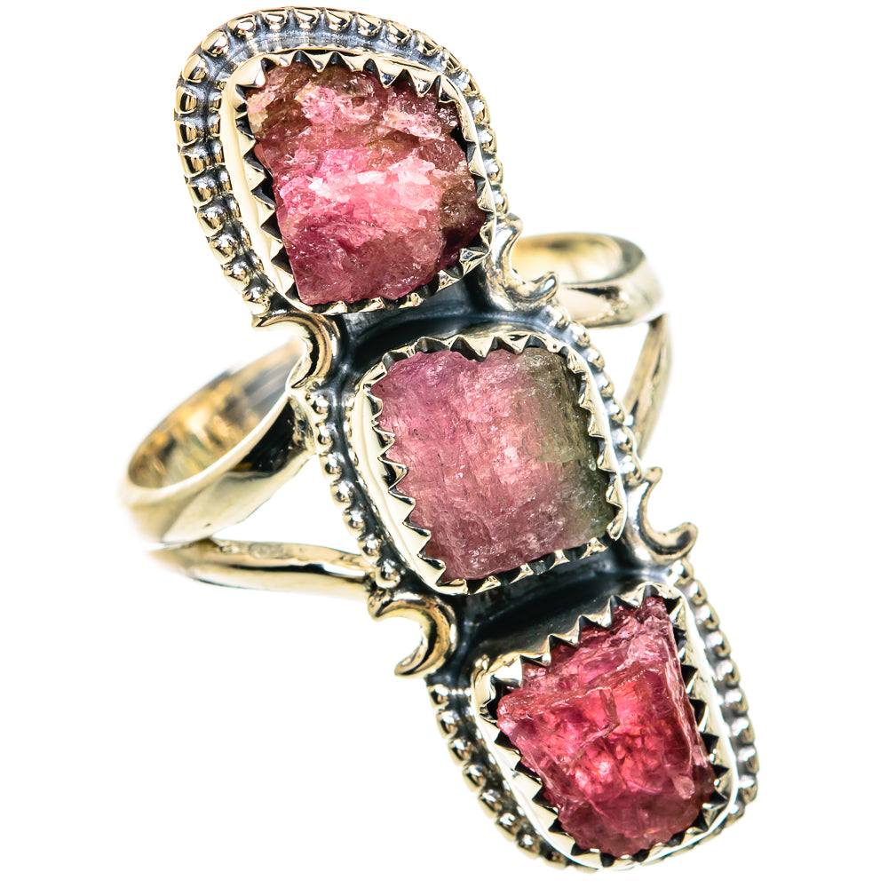 Pink Tourmaline Rings handcrafted by Ana Silver Co - RING81419