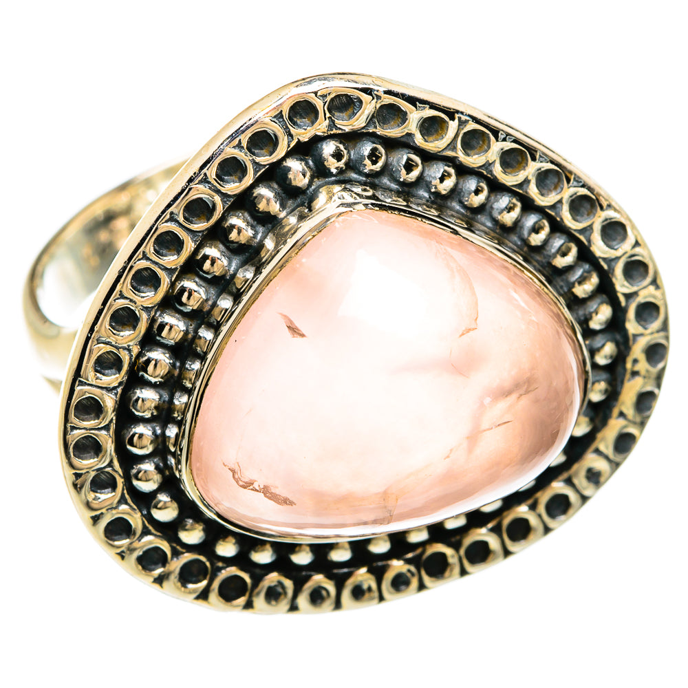 Rose Quartz Rings handcrafted by Ana Silver Co - RING81420