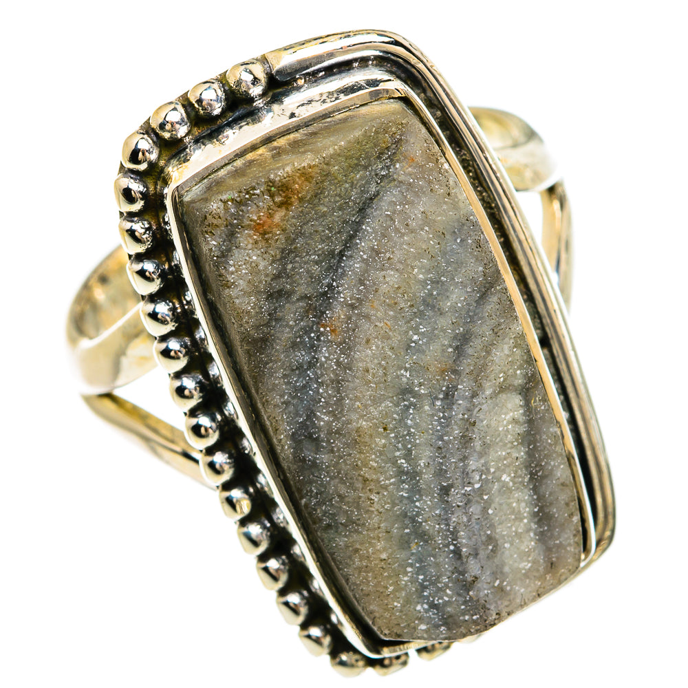 Desert Druzy Rings handcrafted by Ana Silver Co - RING81501