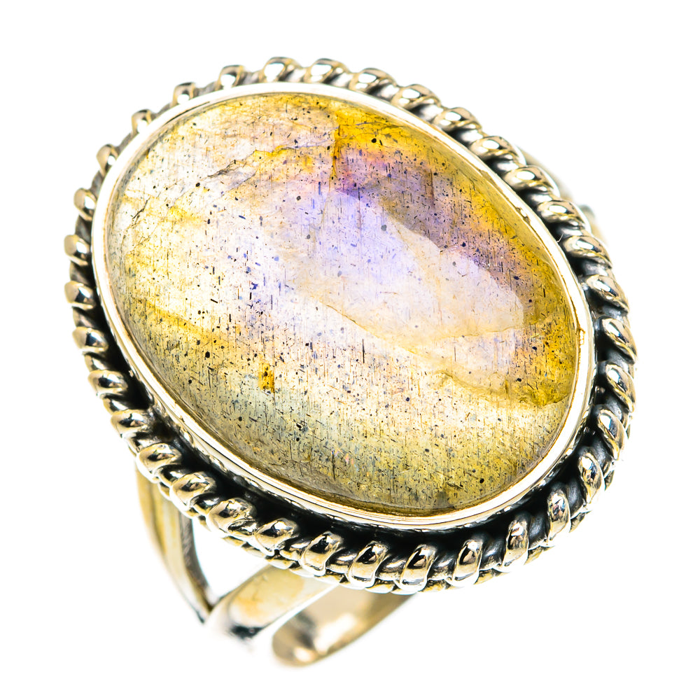 Labradorite Rings handcrafted by Ana Silver Co - RING81511