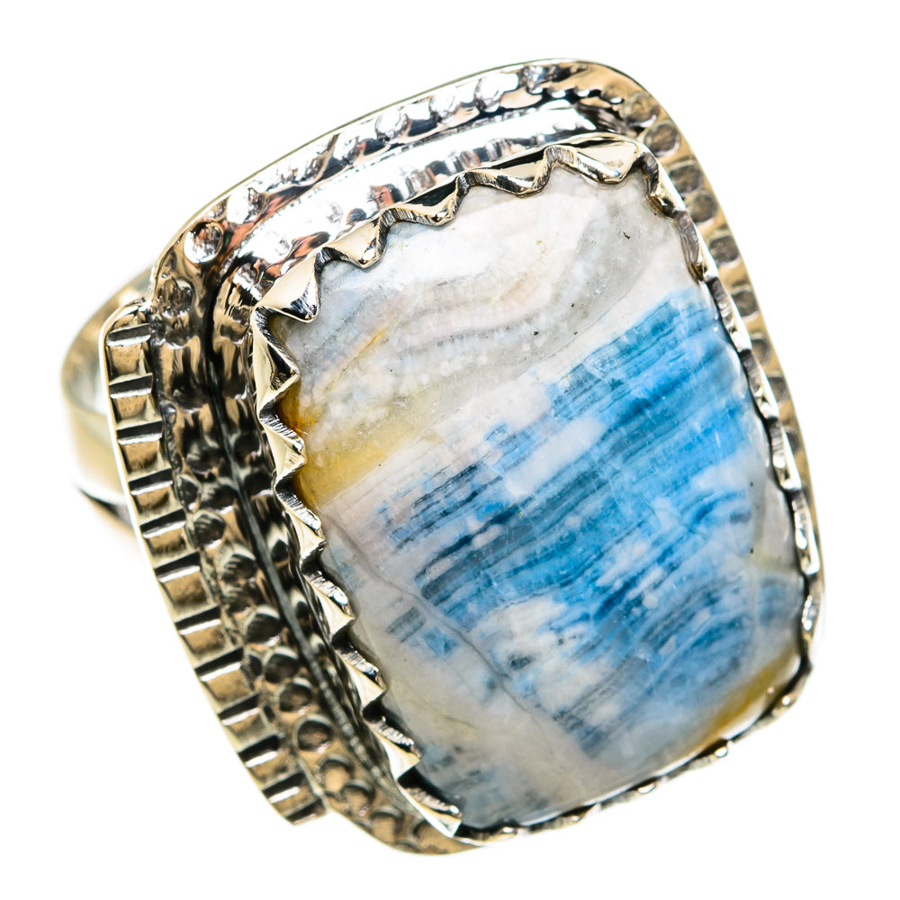 Blue Scheelite Rings handcrafted by Ana Silver Co - RING81541