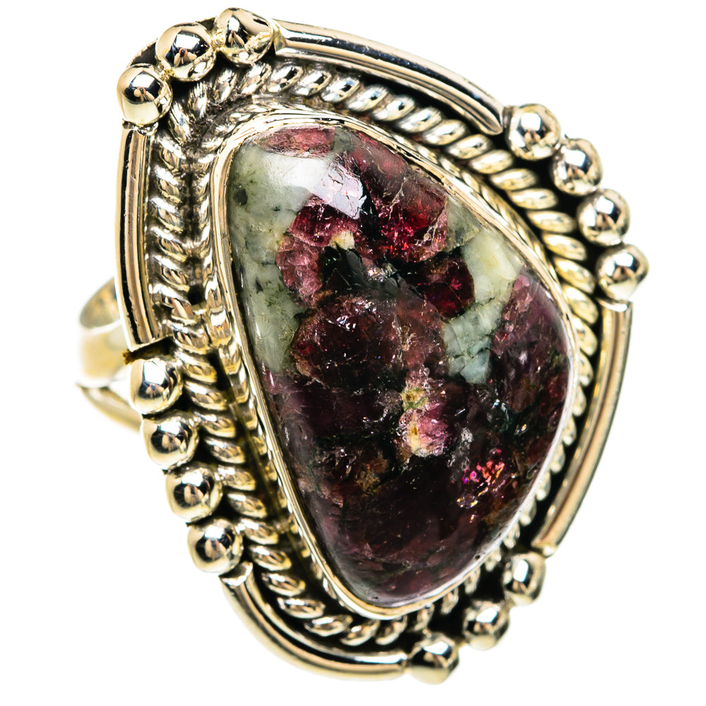 Russian Eudialyte Rings handcrafted by Ana Silver Co - RING81556