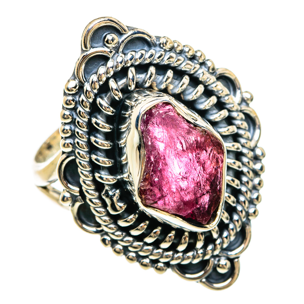 Pink Tourmaline Rings handcrafted by Ana Silver Co - RING81557