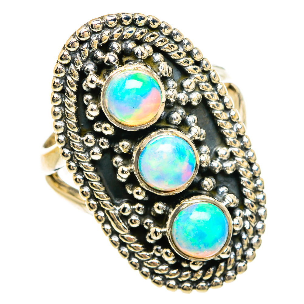 Ethiopian Opal Rings handcrafted by Ana Silver Co - RING81602