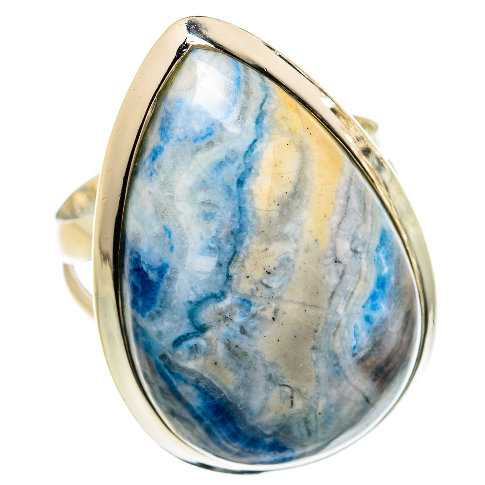 Blue Scheelite Rings handcrafted by Ana Silver Co - RING81604