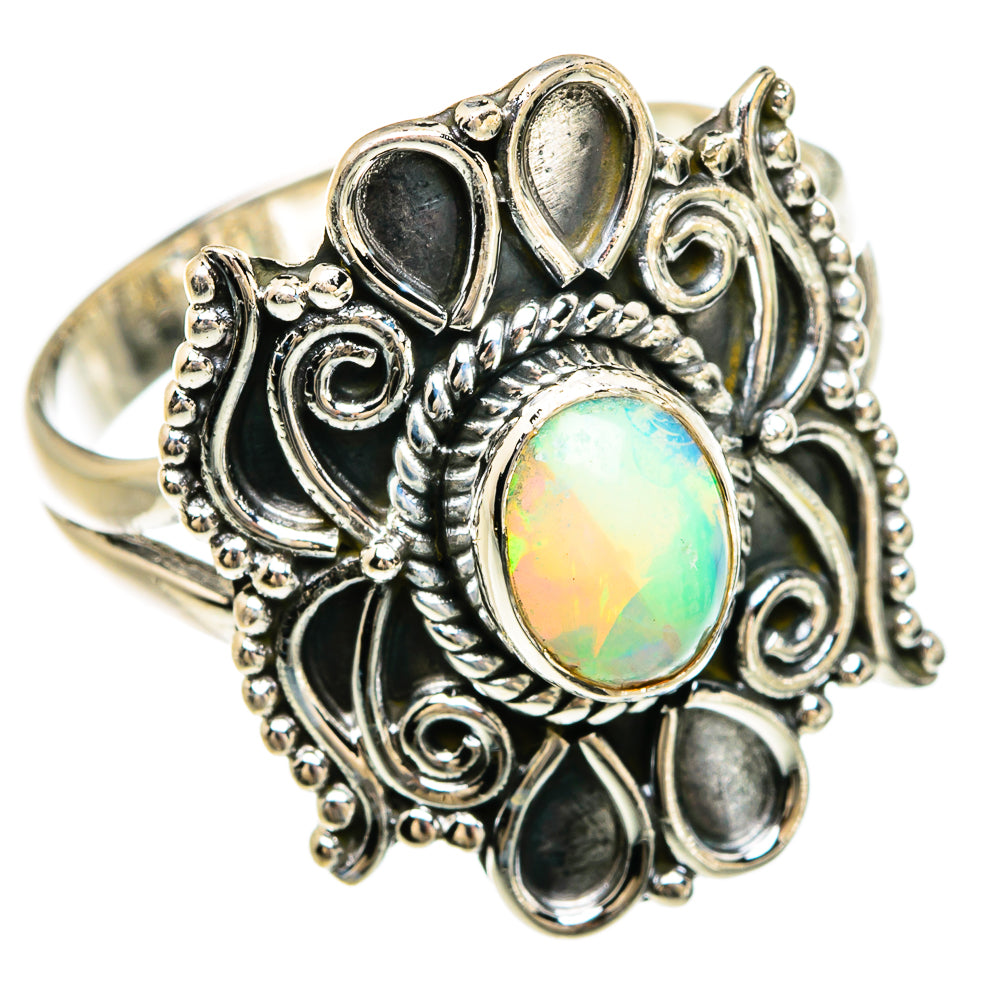 Ethiopian Opal Rings handcrafted by Ana Silver Co - RING81630