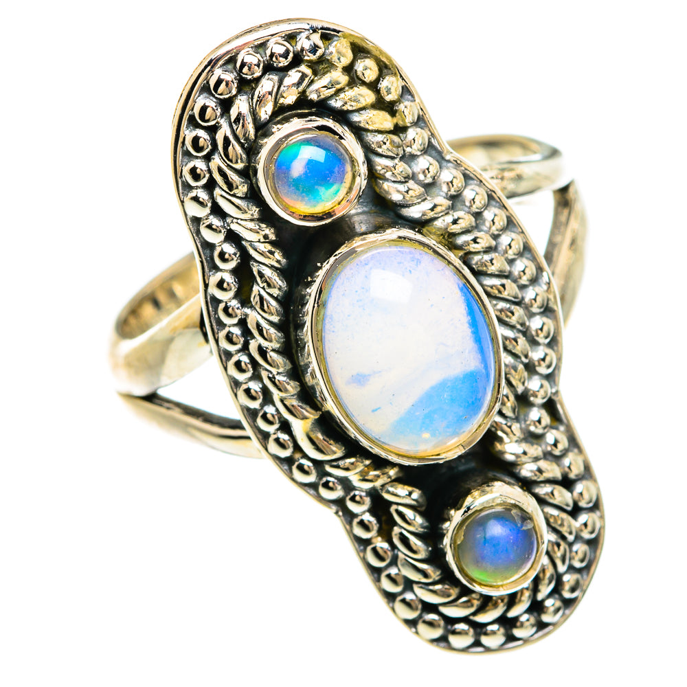 Ethiopian Opal Rings handcrafted by Ana Silver Co - RING81631