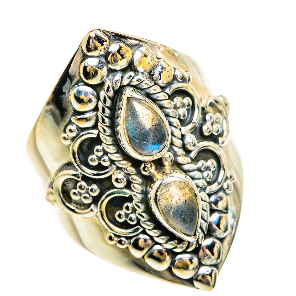 Labradorite Rings handcrafted by Ana Silver Co - RING81635