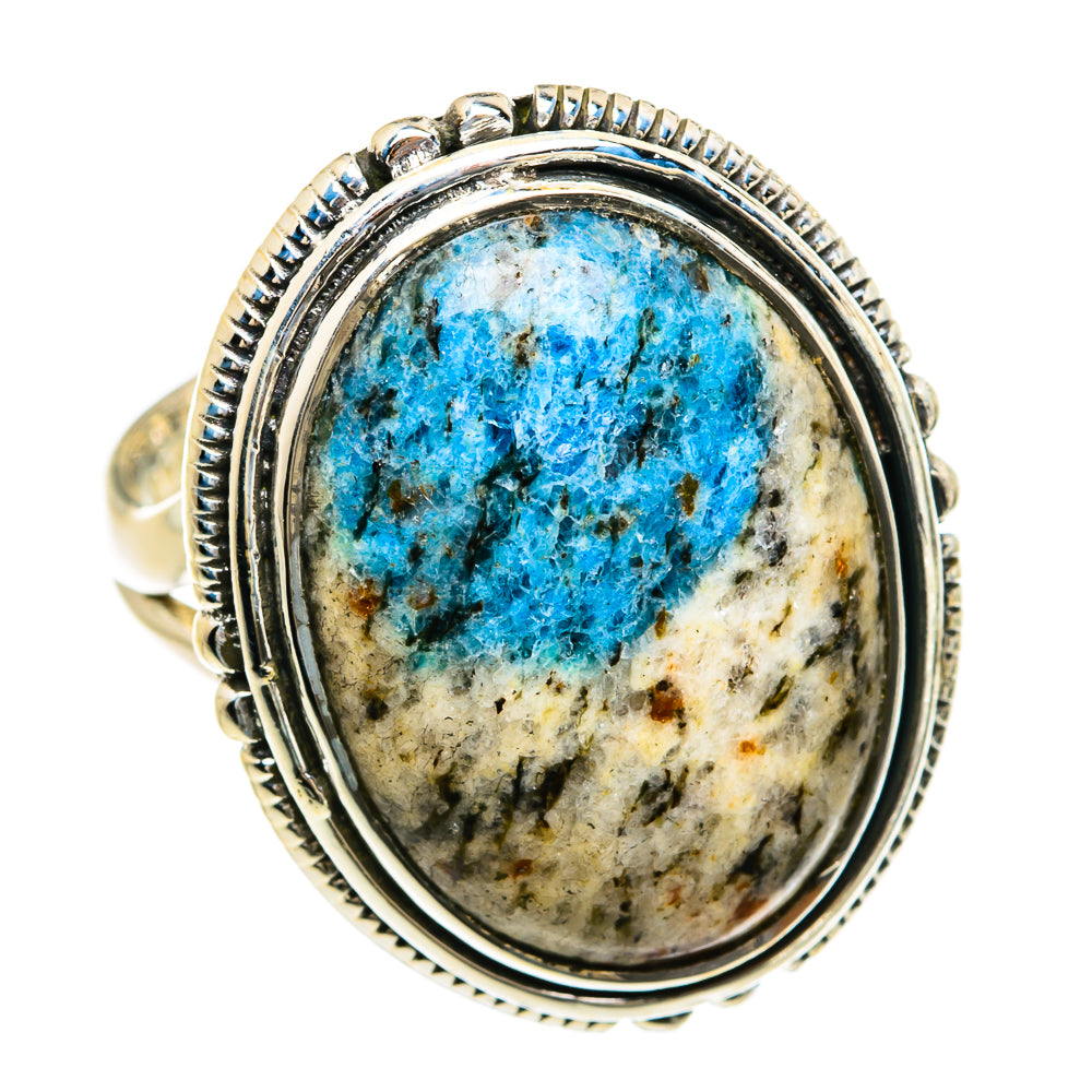 K2 Blue Azurite Rings handcrafted by Ana Silver Co - RING81636 - Photo 2
