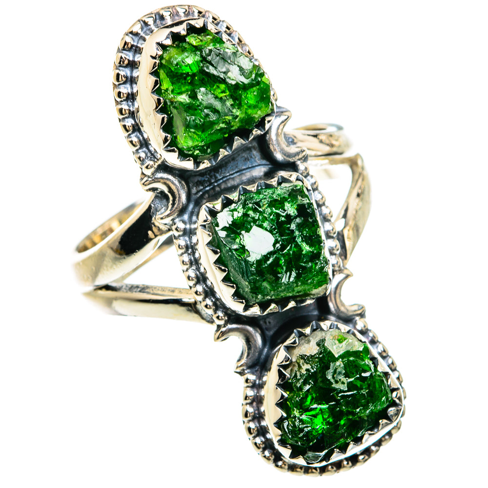 Chrome Diopside Rings handcrafted by Ana Silver Co - RING81670