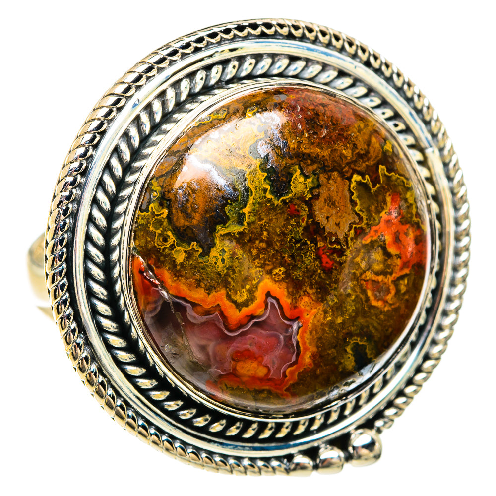 Moroccan Agate Rings handcrafted by Ana Silver Co - RING81675