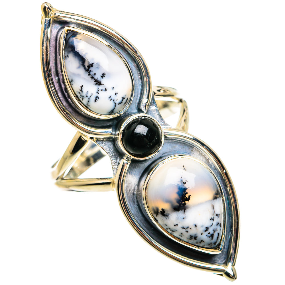 Dendritic Opal Rings handcrafted by Ana Silver Co - RING81691
