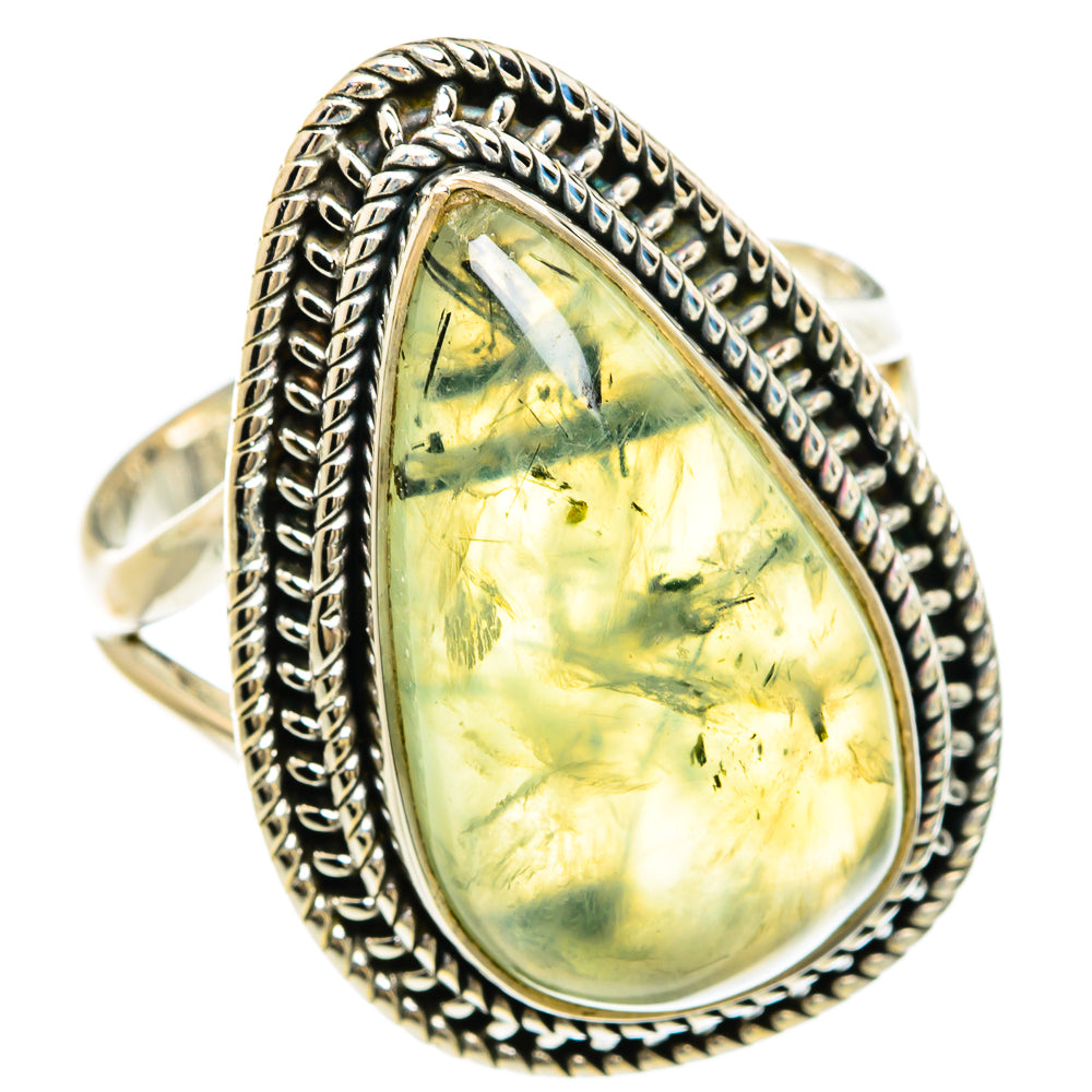 Prehnite Rings handcrafted by Ana Silver Co - RING81707