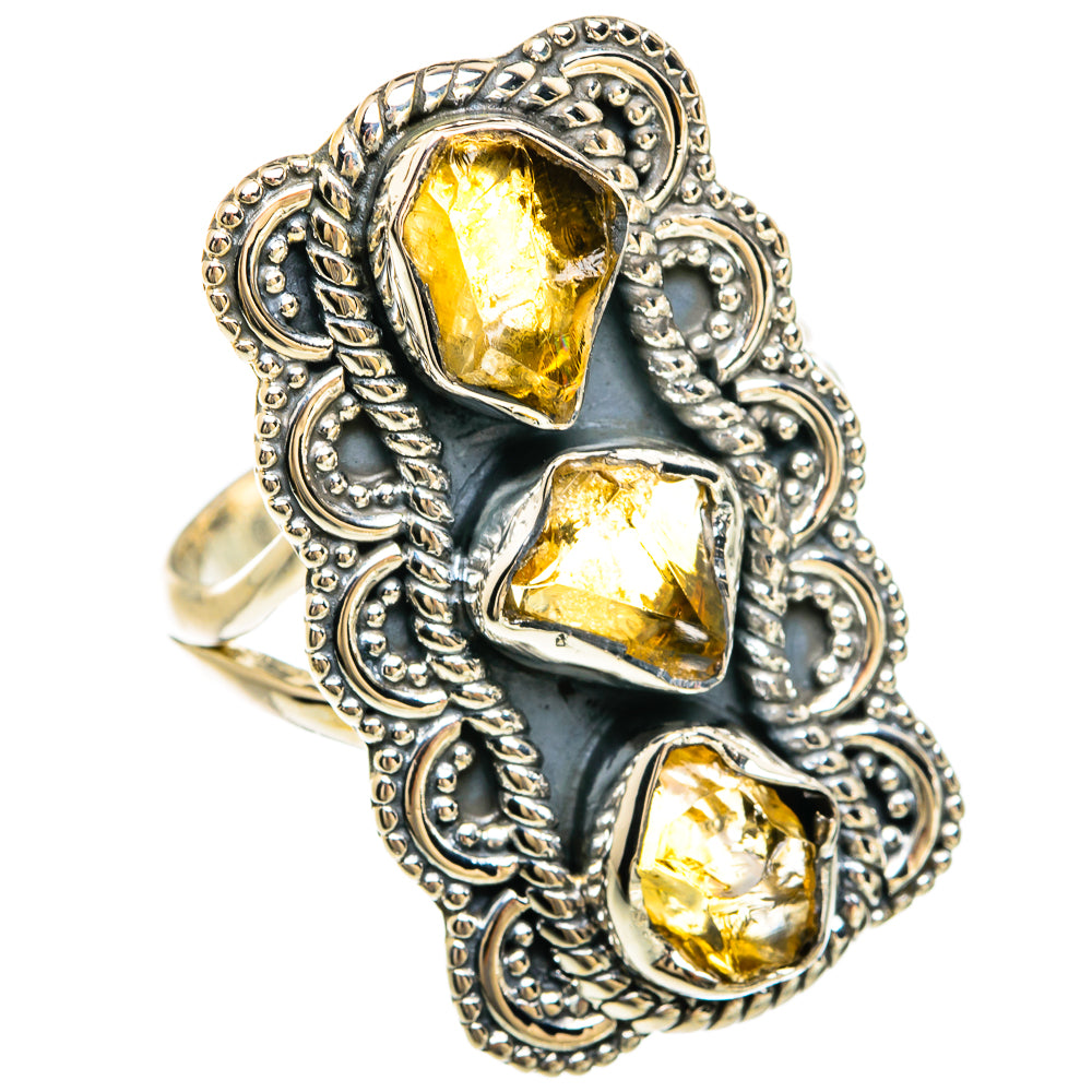 Citrine Rings handcrafted by Ana Silver Co - RING81716