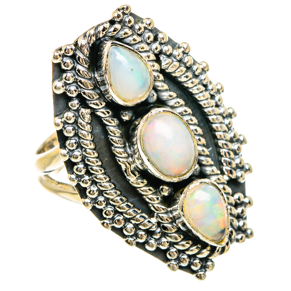 Ethiopian Opal Rings handcrafted by Ana Silver Co - RING81732