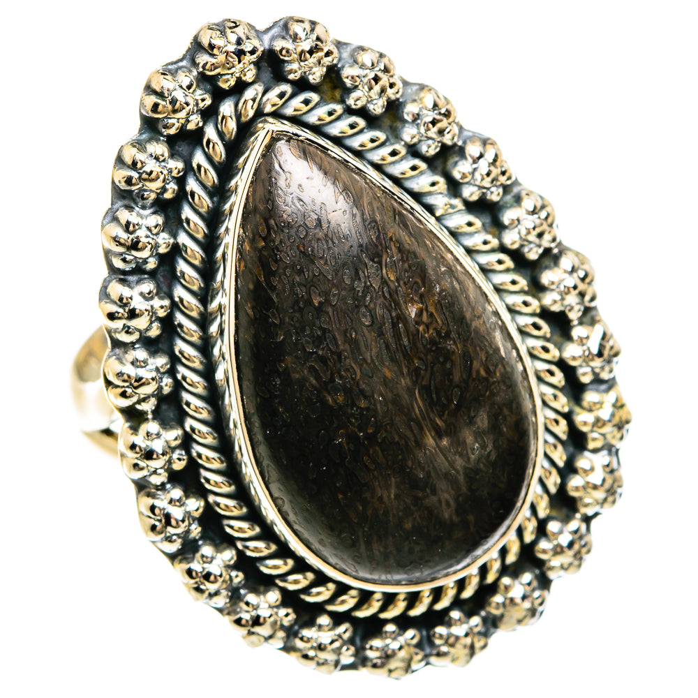 Dinosaur Bone Rings handcrafted by Ana Silver Co - RING81747