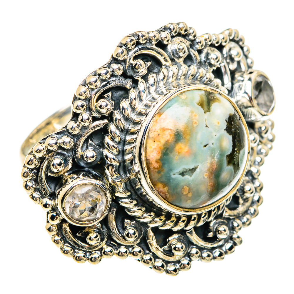 Ocean Jasper Rings handcrafted by Ana Silver Co - RING81767