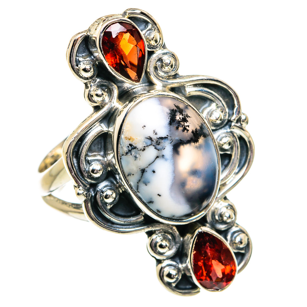 Dendritic Opal Rings handcrafted by Ana Silver Co - RING81797