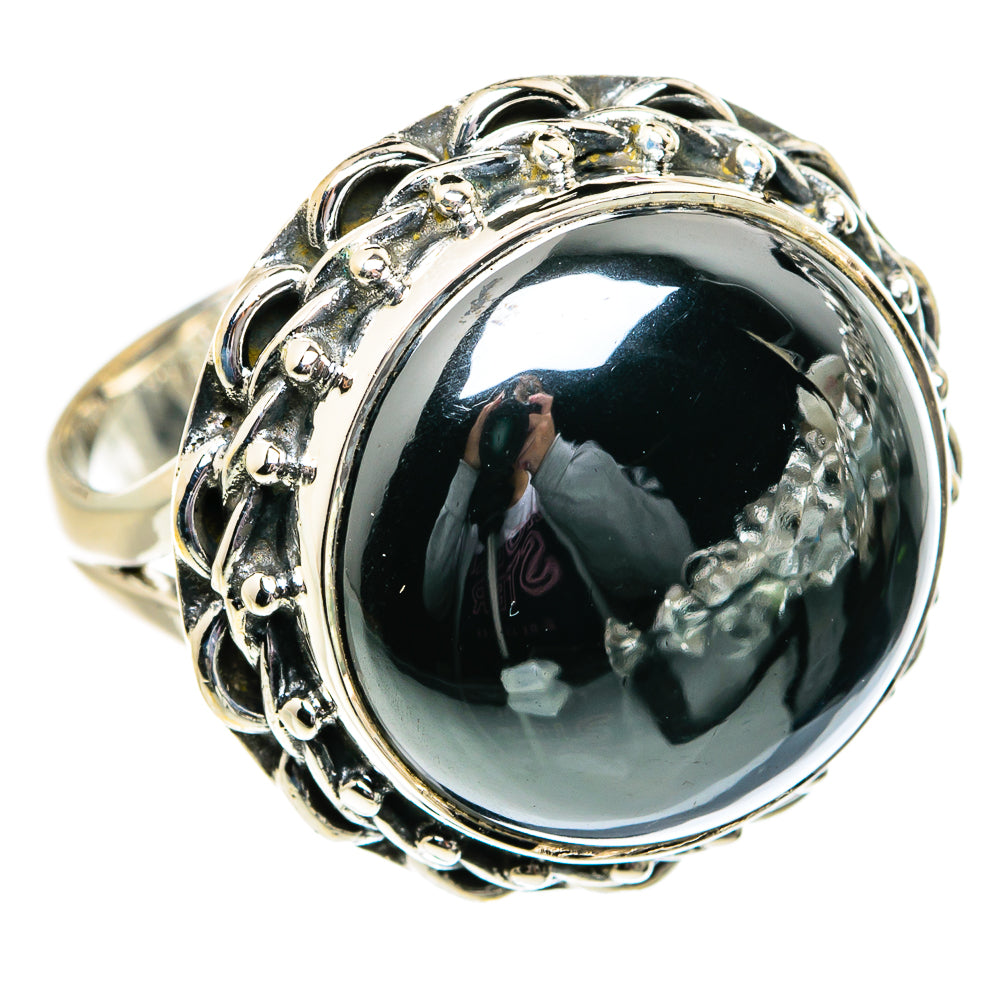 Hematite Rings handcrafted by Ana Silver Co - RING81804