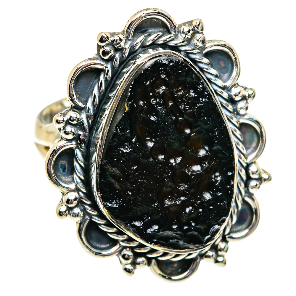 Tektite Rings handcrafted by Ana Silver Co - RING81833