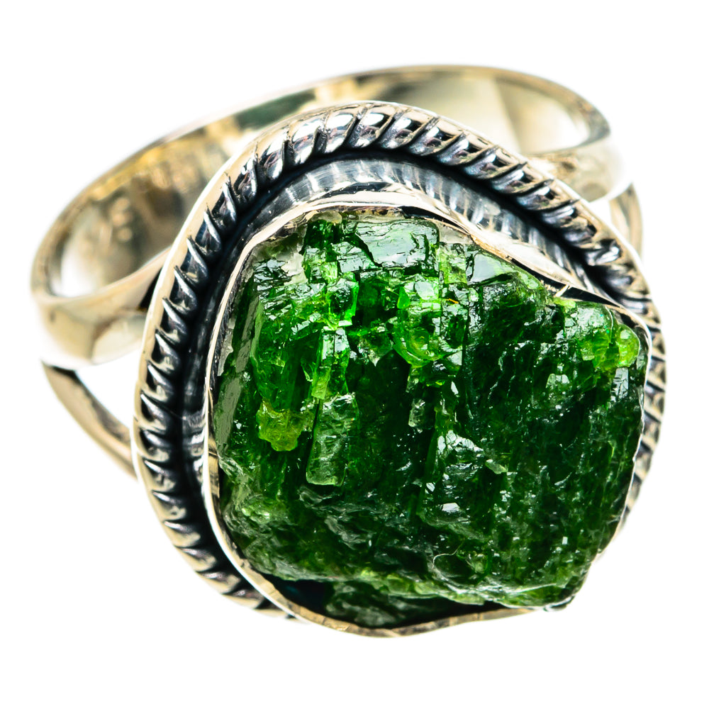 Chrome Diopside Rings handcrafted by Ana Silver Co - RING81852