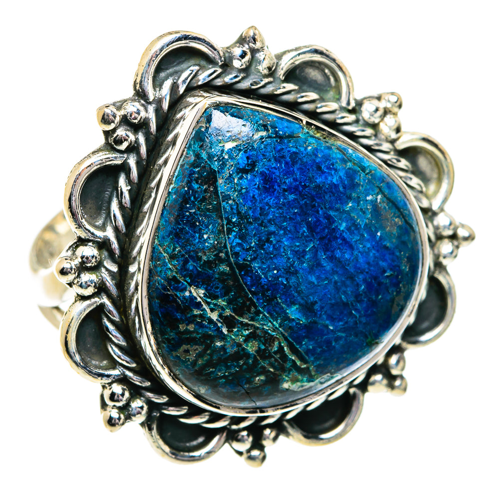 Chrysocolla Rings handcrafted by Ana Silver Co - RING81885 - Photo 2