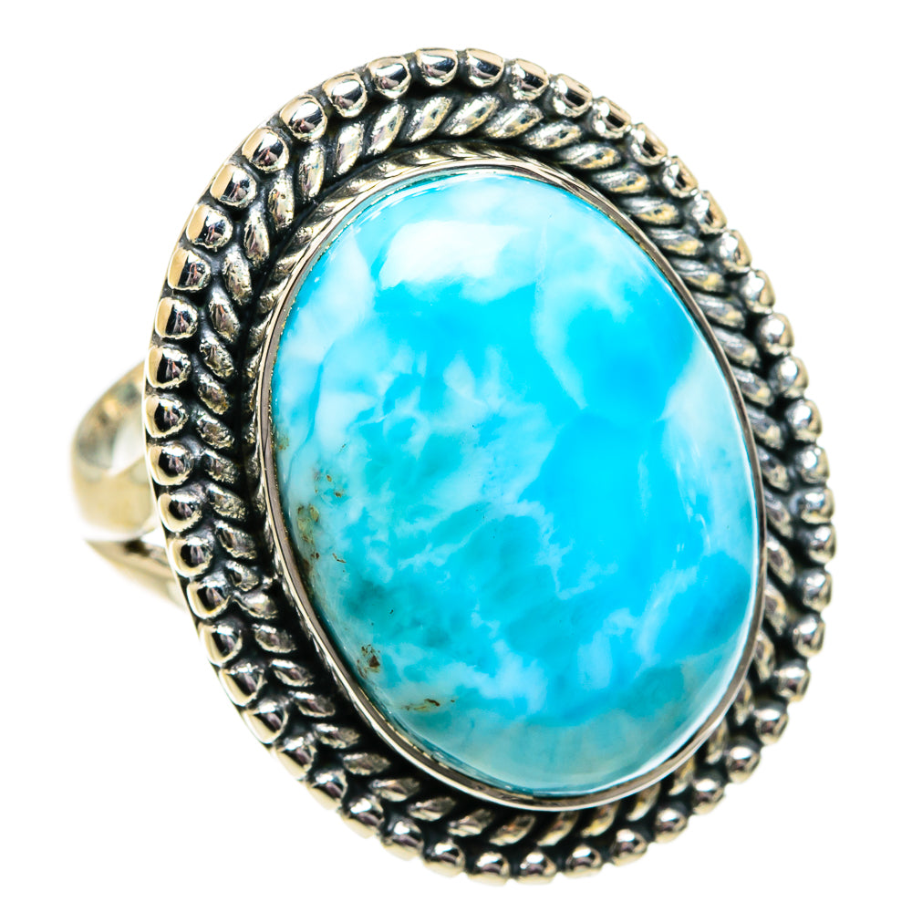 Larimar Rings handcrafted by Ana Silver Co - RING81912
