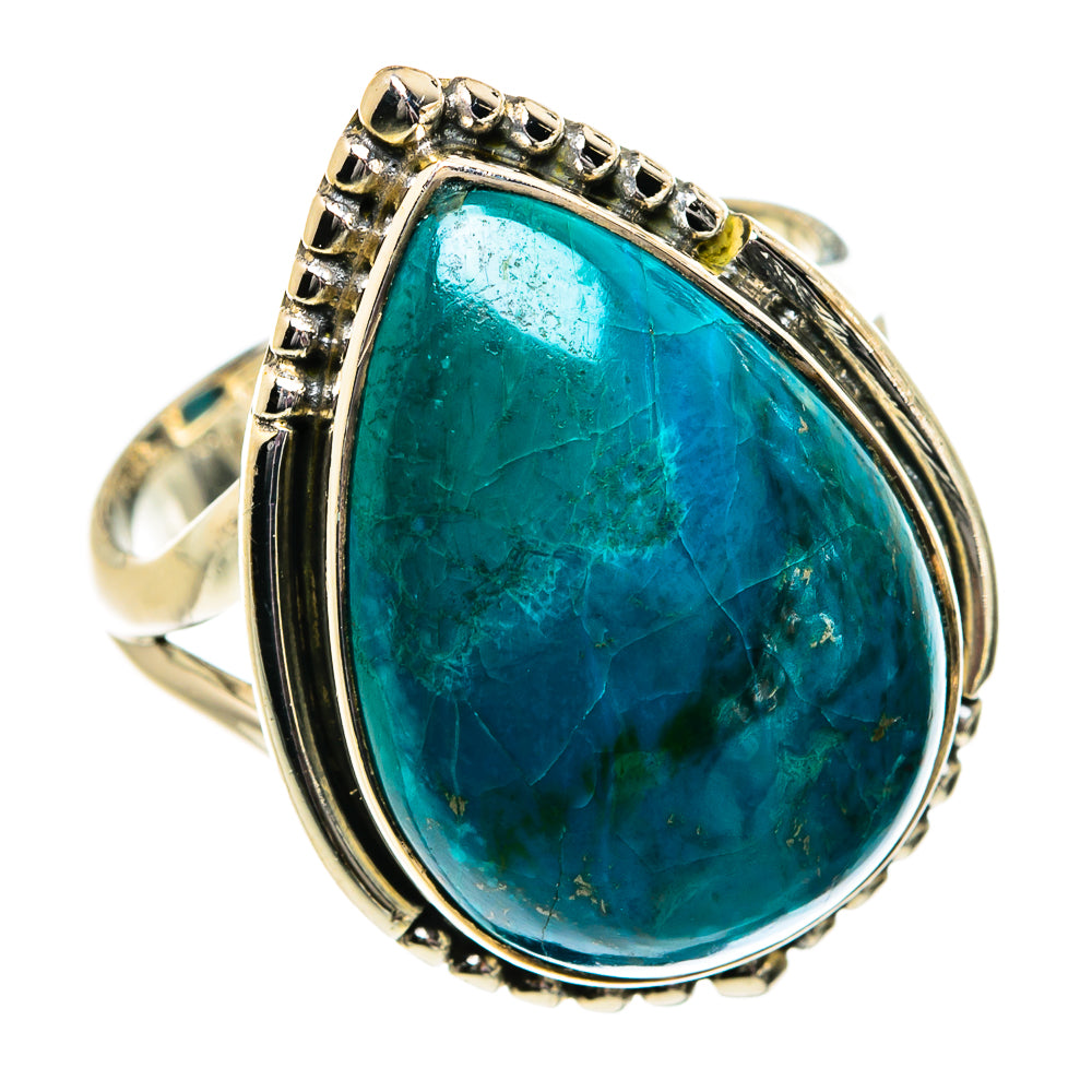 Chrysocolla Rings handcrafted by Ana Silver Co - RING81913