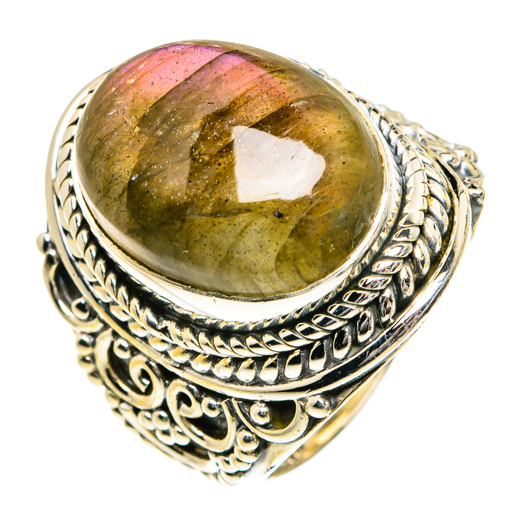 Labradorite Rings handcrafted by Ana Silver Co - RING81930