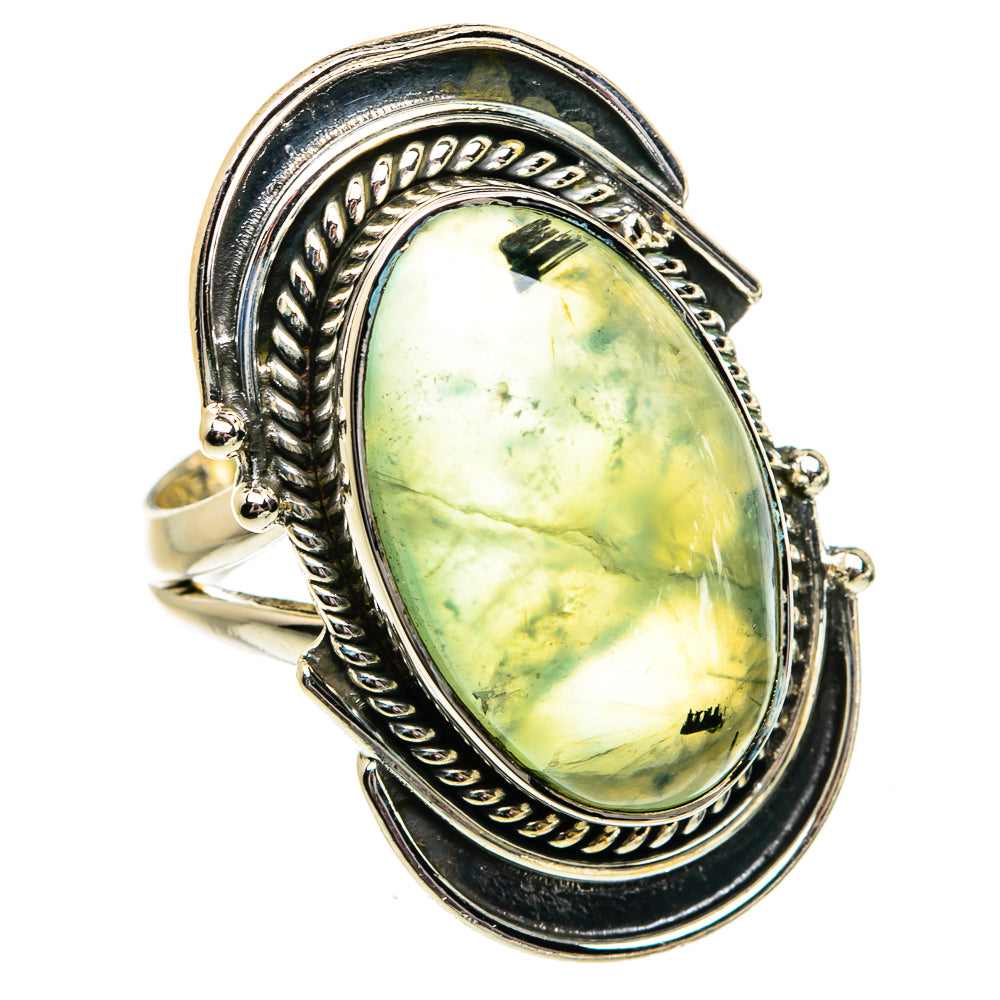 Prehnite Rings handcrafted by Ana Silver Co - RING82002