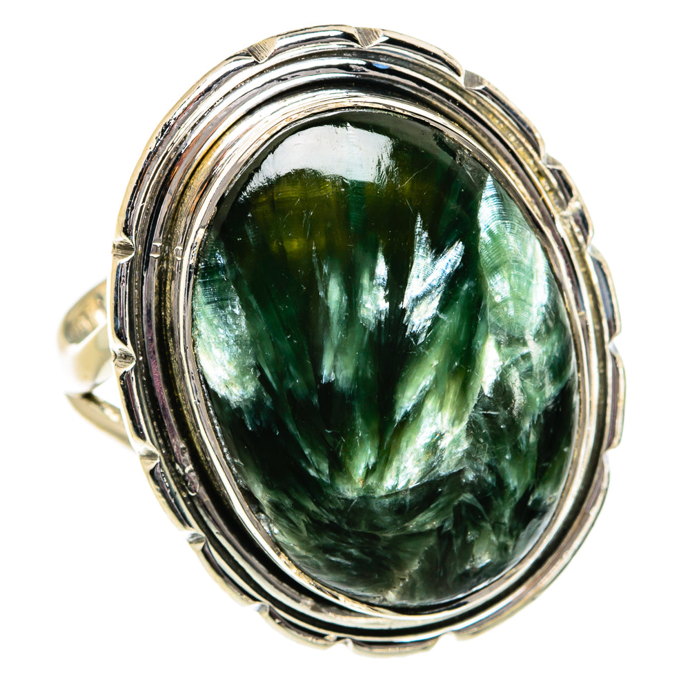 Seraphinite Rings handcrafted by Ana Silver Co - RING82003