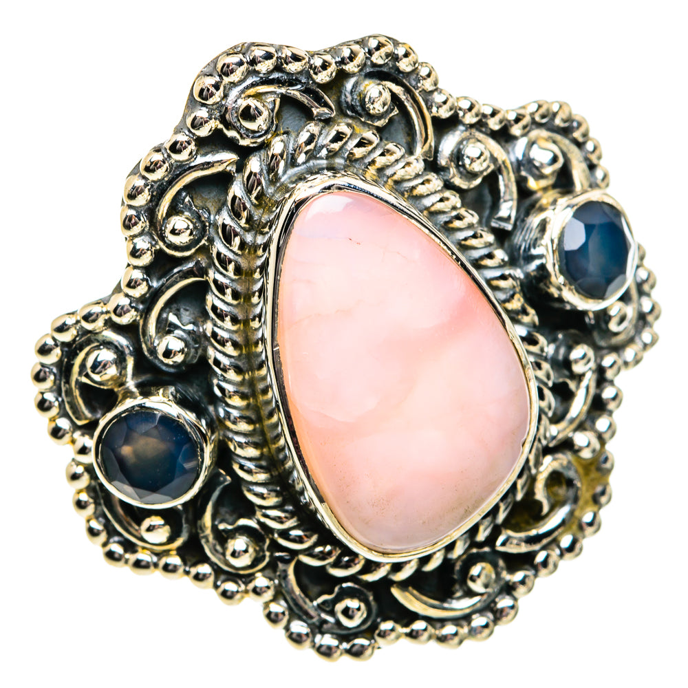 Pink Opal Rings handcrafted by Ana Silver Co - RING82011