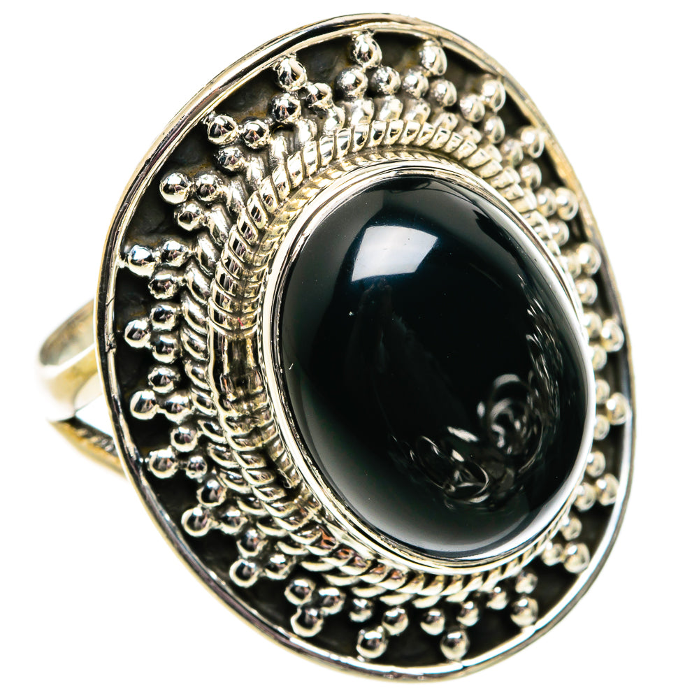Black Onyx Rings handcrafted by Ana Silver Co - RING82019