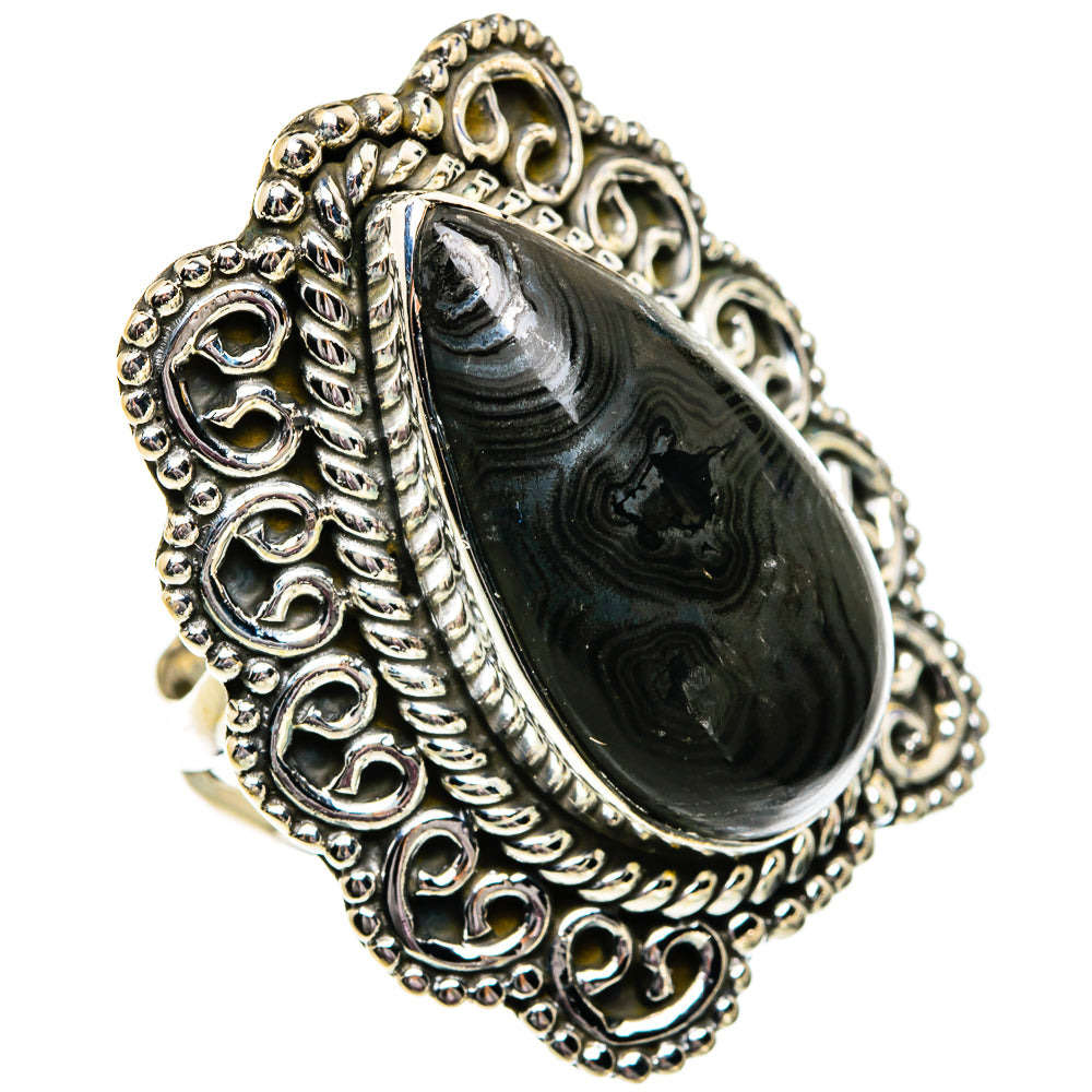 Psilomelane Rings handcrafted by Ana Silver Co - RING82020 - Photo 2