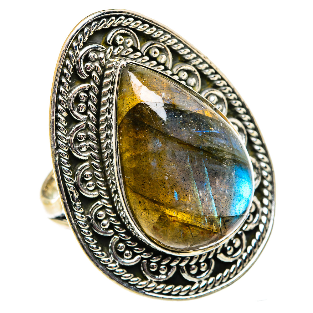 Labradorite Rings handcrafted by Ana Silver Co - RING82031
