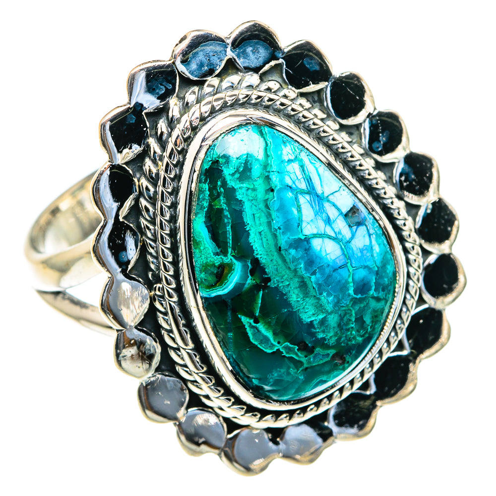 Chrysocolla Rings handcrafted by Ana Silver Co - RING82078