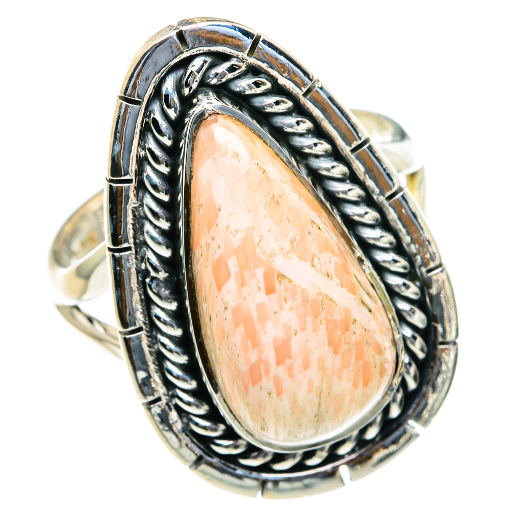 Scolecite Rings handcrafted by Ana Silver Co - RING82086 - Photo 2
